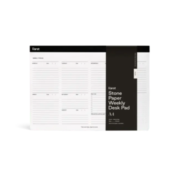 Stone Paper Weekly Desk Pad