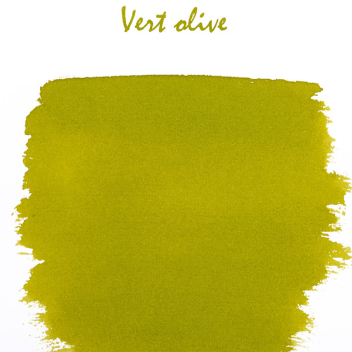 J.Herbin - Fountain Pen Ink - Olive Green (Vert Olive): 30ml