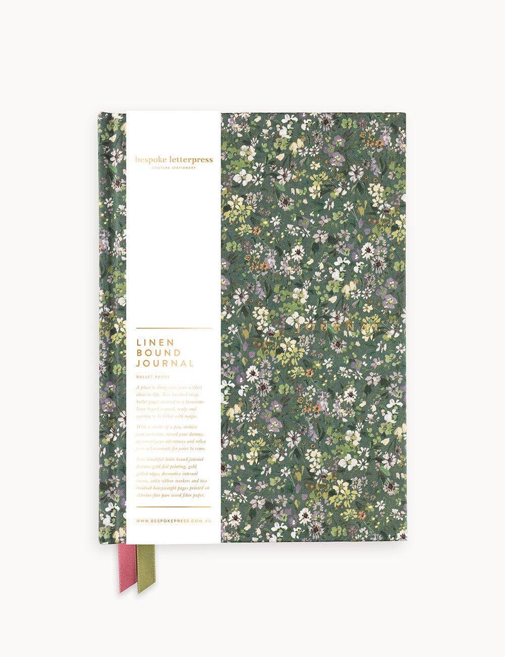 Linen Bound Journal - Summer Perennials (Bullet Journal)