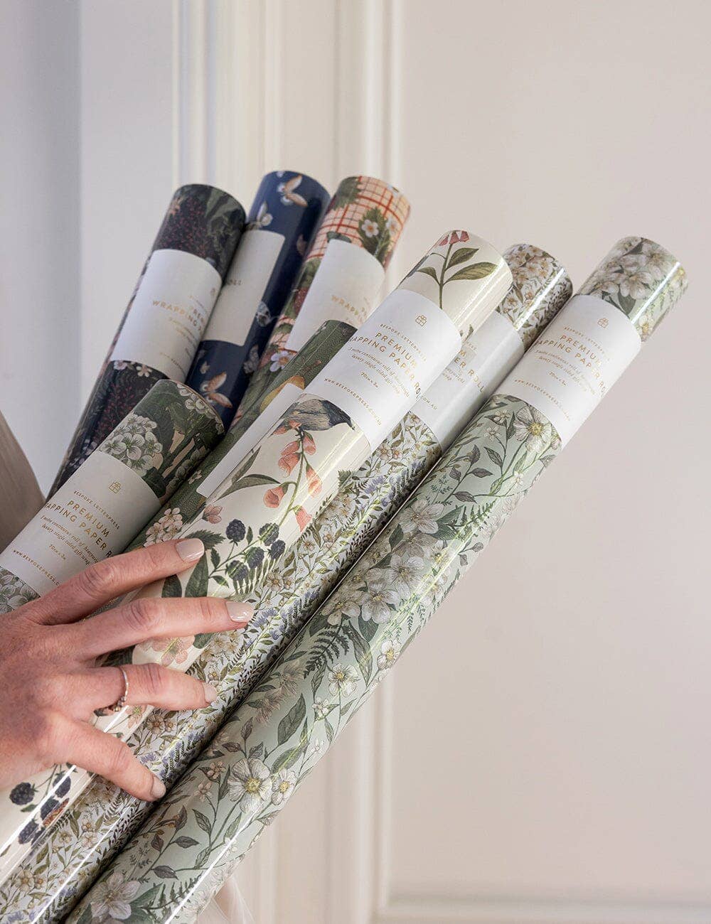 Gift Wrap Roll 3m - Ivory Garden