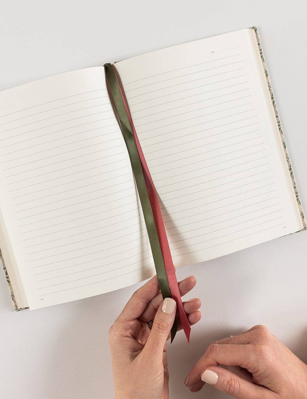 Linen Bound Journal - Bloomere (Lined Journal)