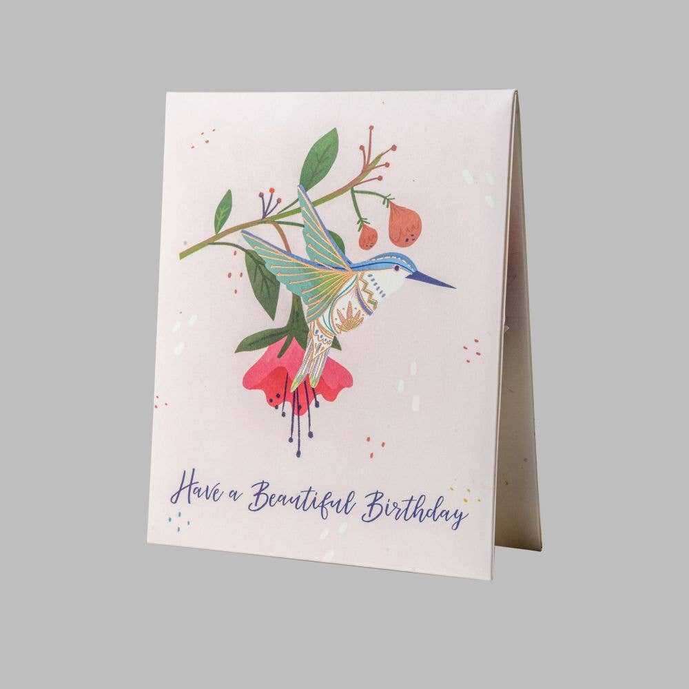 3D Pop-up Card-Hummingbird Birthday