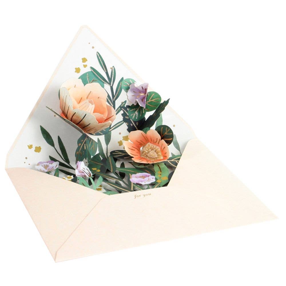 3D Pop-up Card-Wildflower Envelope