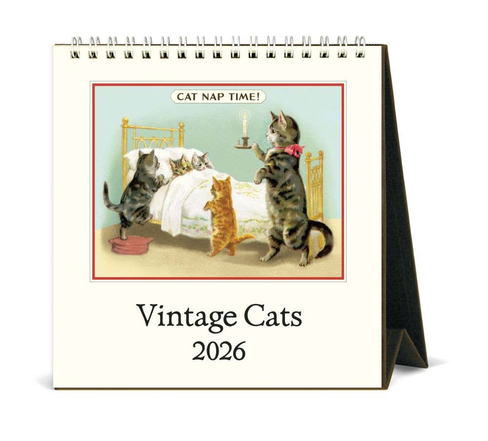 Cavallini 2026 Desk Calendar – Cats