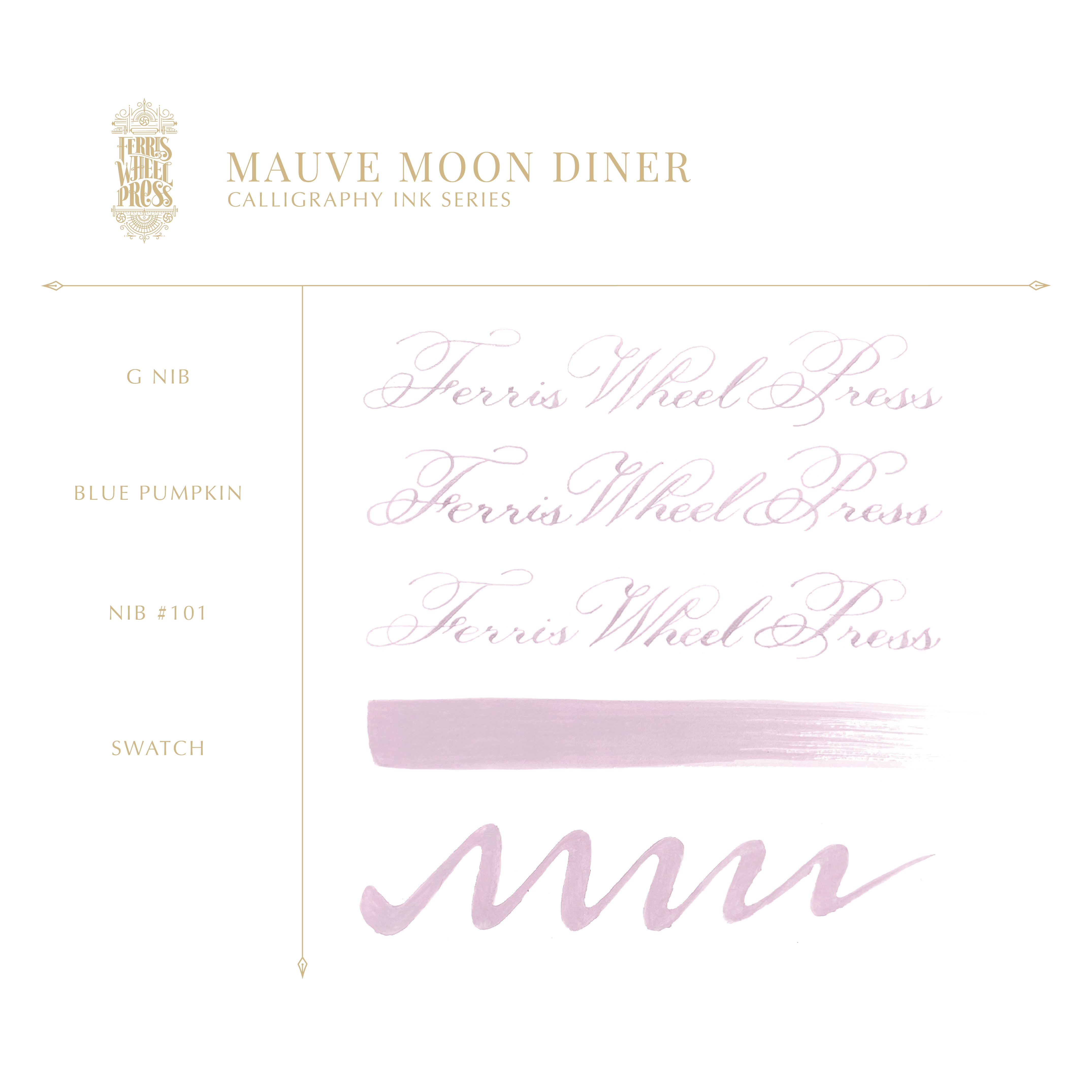 Calligraphy Ink - Mauve Moon Diner