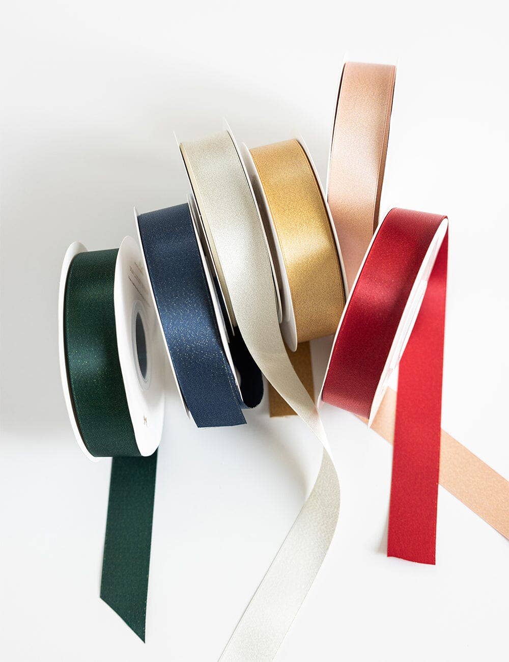 Shimmer Satin Ribbon 30m - Red