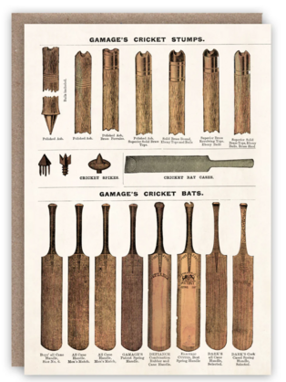 Cricket Bats Card