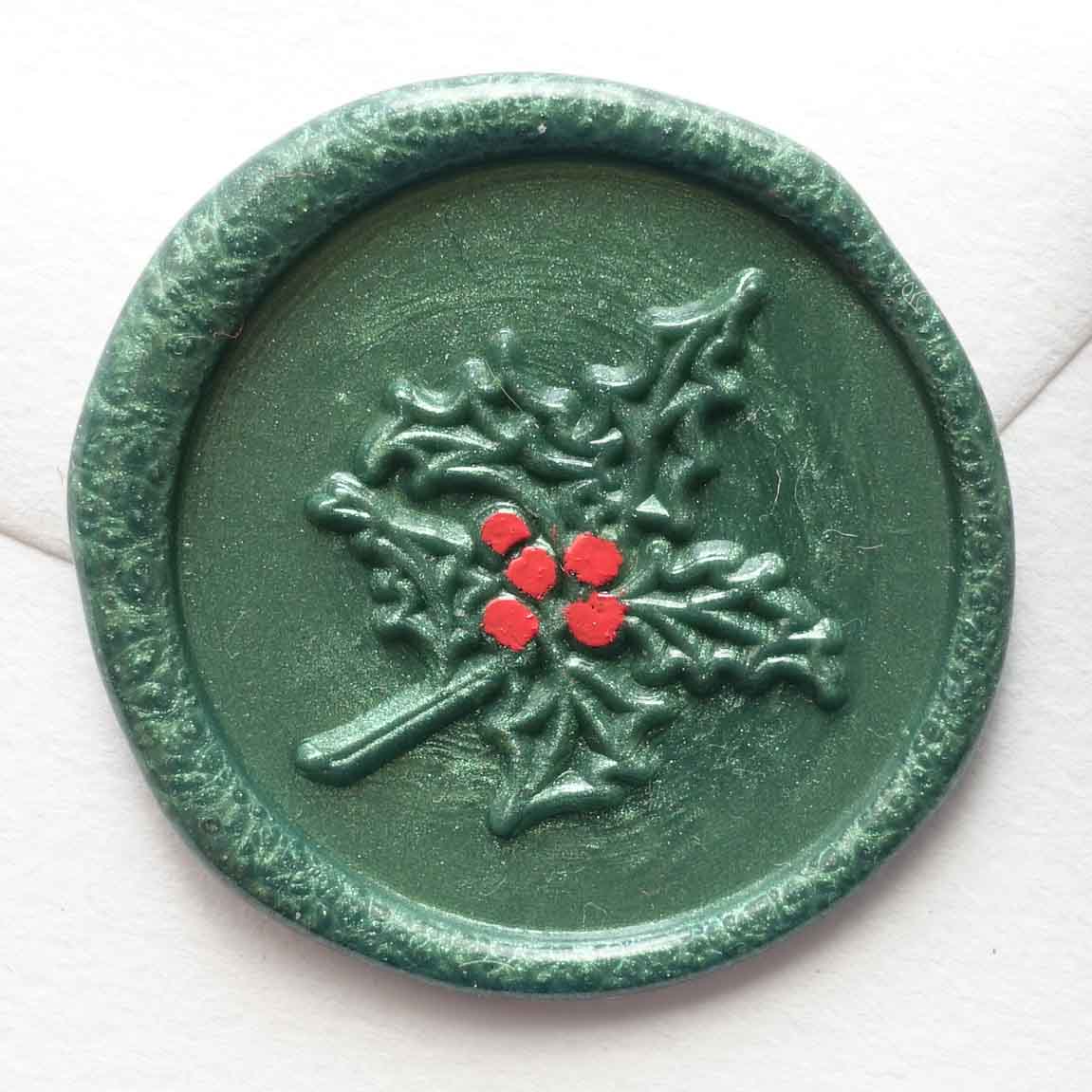 Holly wax seal stamp