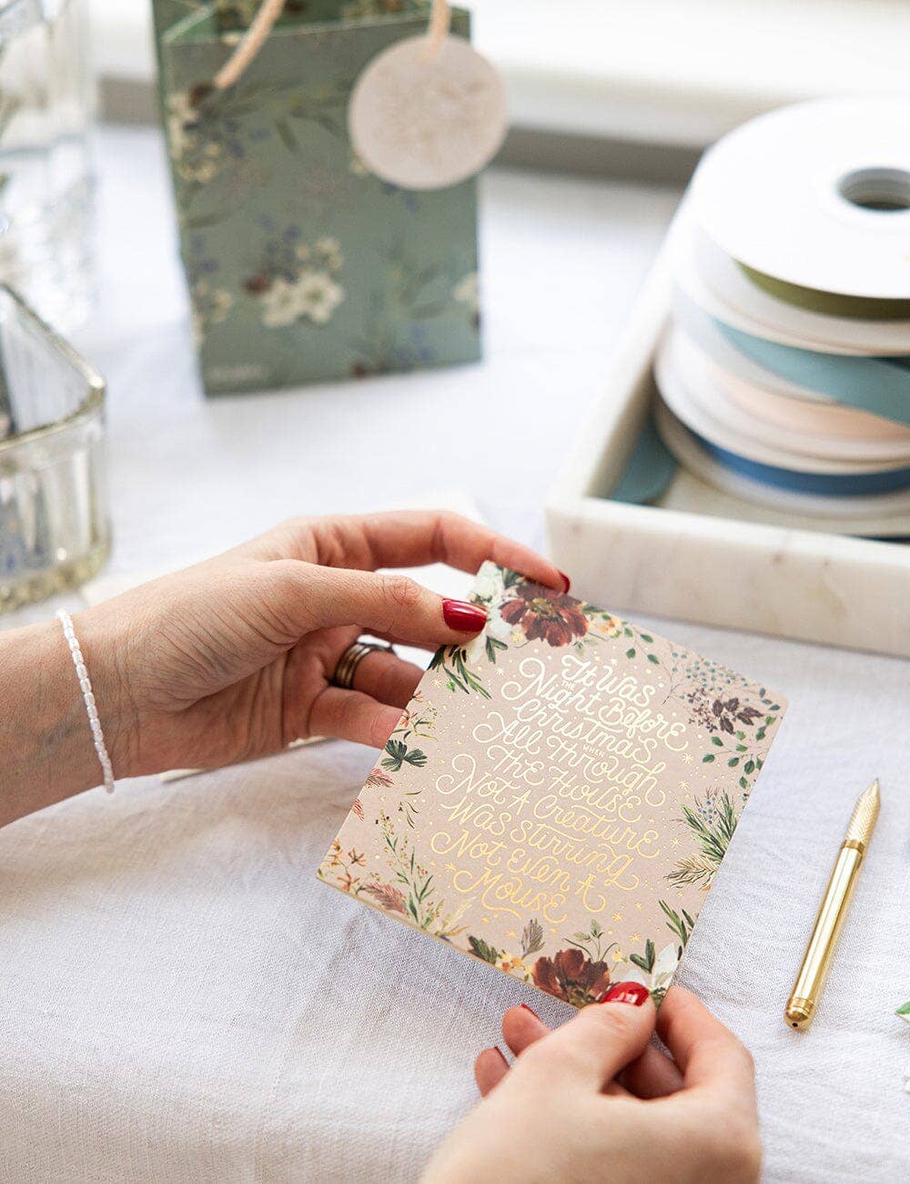 Christmas Card Boxset 6 Pack - A Christmas Garden
