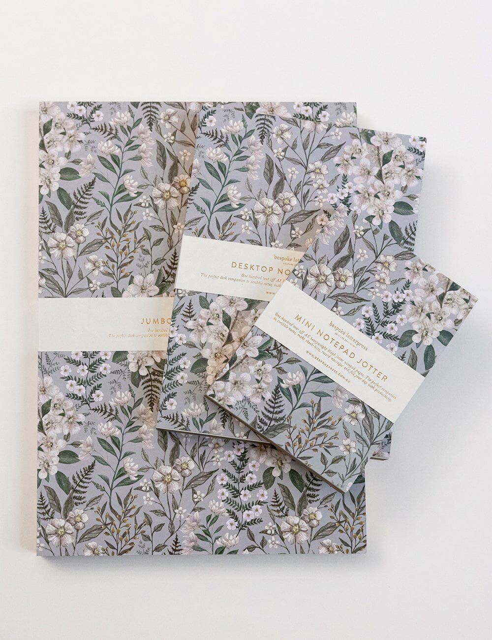 Ivory Garden Notepad Desktop Jotter