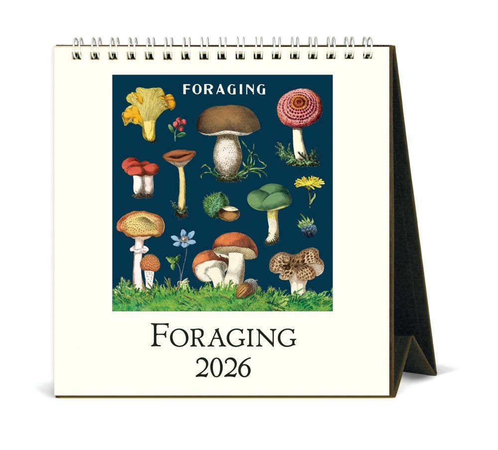 Cavallini 2026 Desk Calendar – Foraging