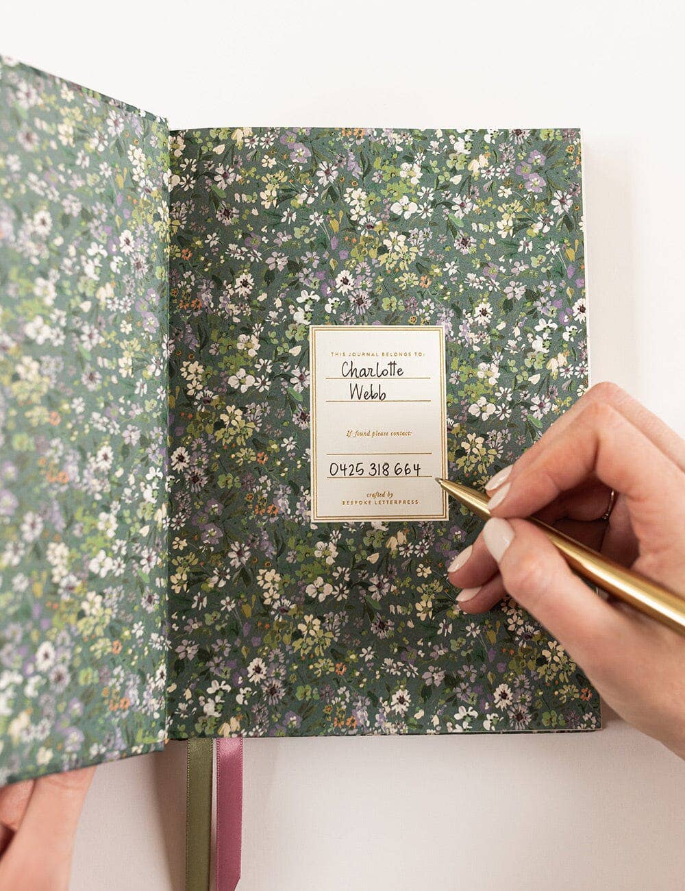 Linen Bound Journal - Summer Perennials (Bullet Journal)
