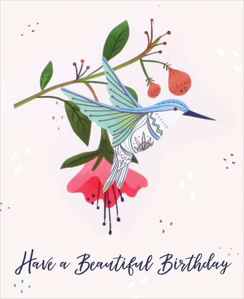 3D Pop-up Card-Hummingbird Birthday