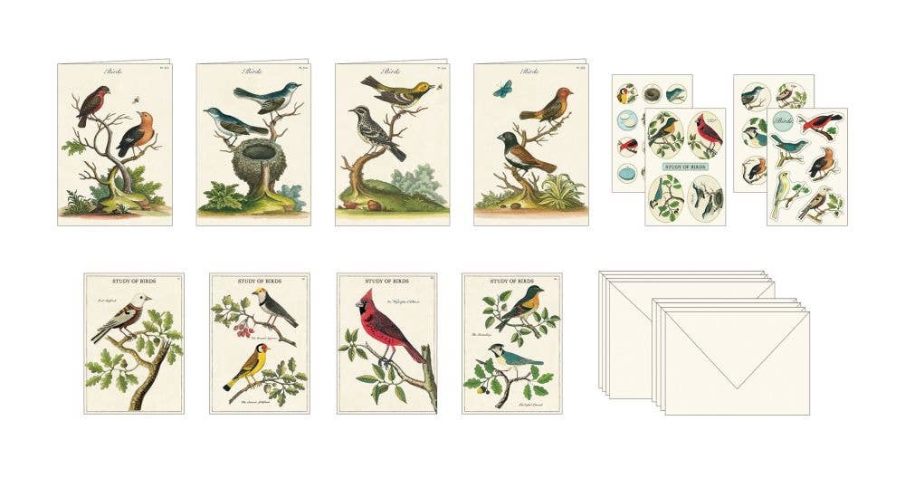 Cavallini Stationery Set - Birds