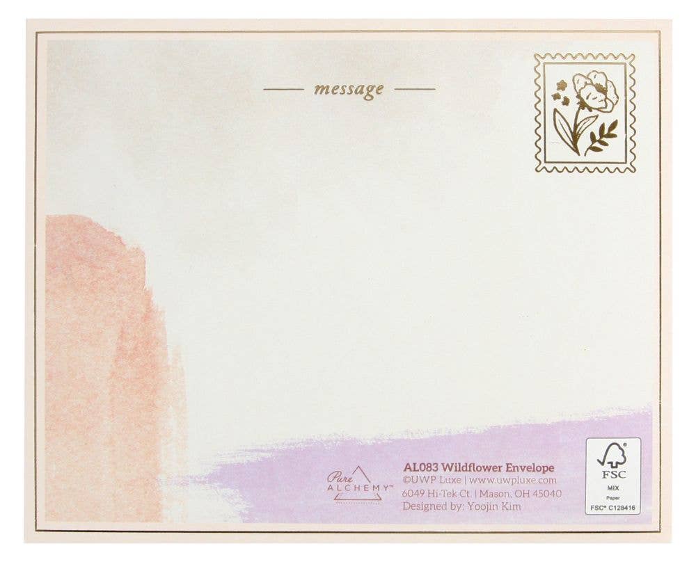 3D Pop-up Card-Wildflower Envelope