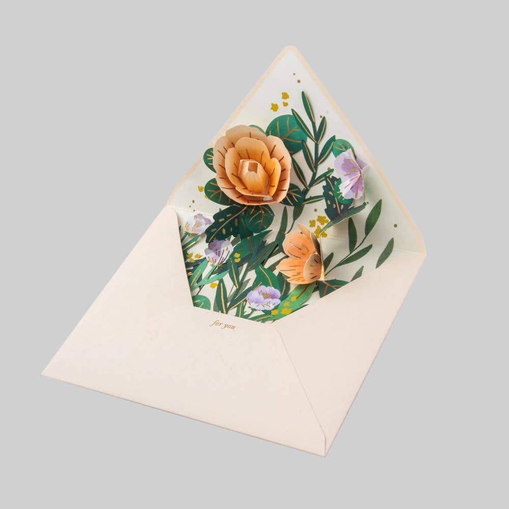 3D Pop-up Card-Wildflower Envelope