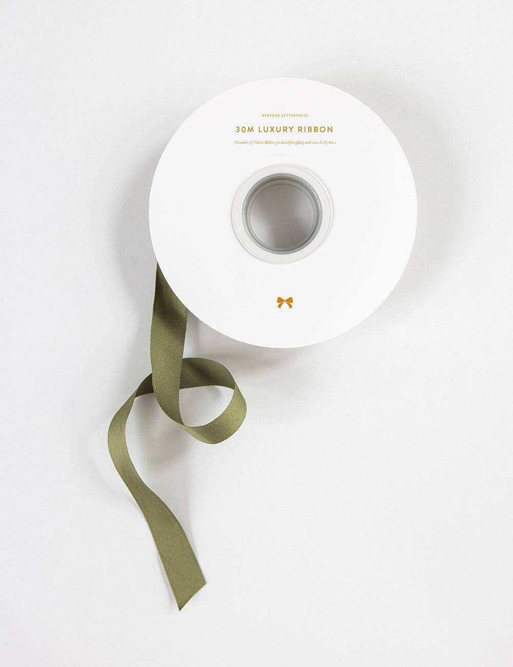 Cotton Ribbon 30m - Fern Green