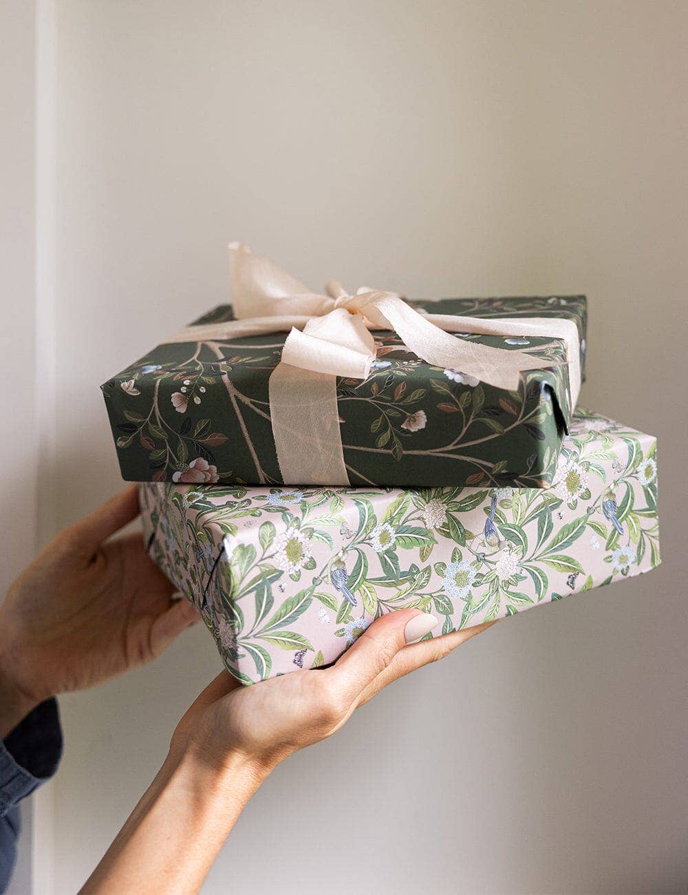 Camellia Tree / Summer Garden Double Sided Gift Wrap