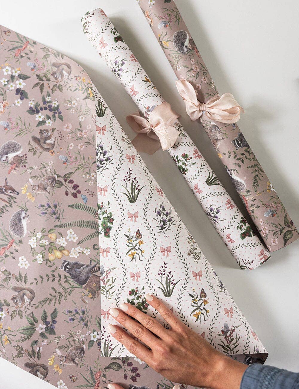 Dainty Petals/ Garden Reverie Double Sided Gift Wrap