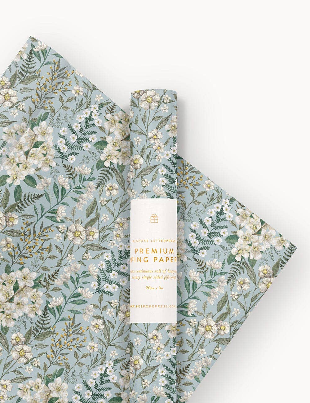 Gift Wrap Roll 3m - Ivory Garden