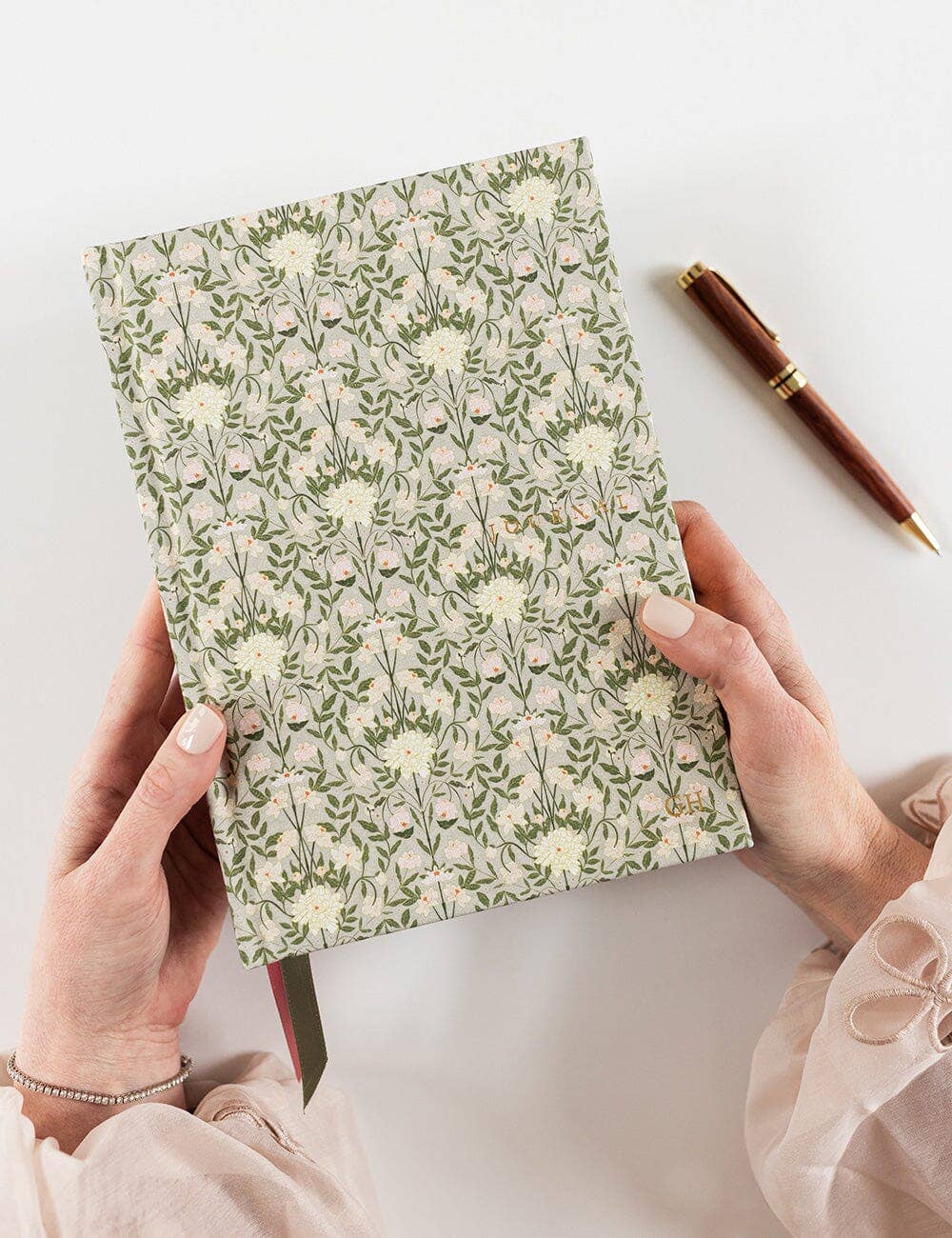 Linen Bound Journal - Bloomere (Lined Journal)