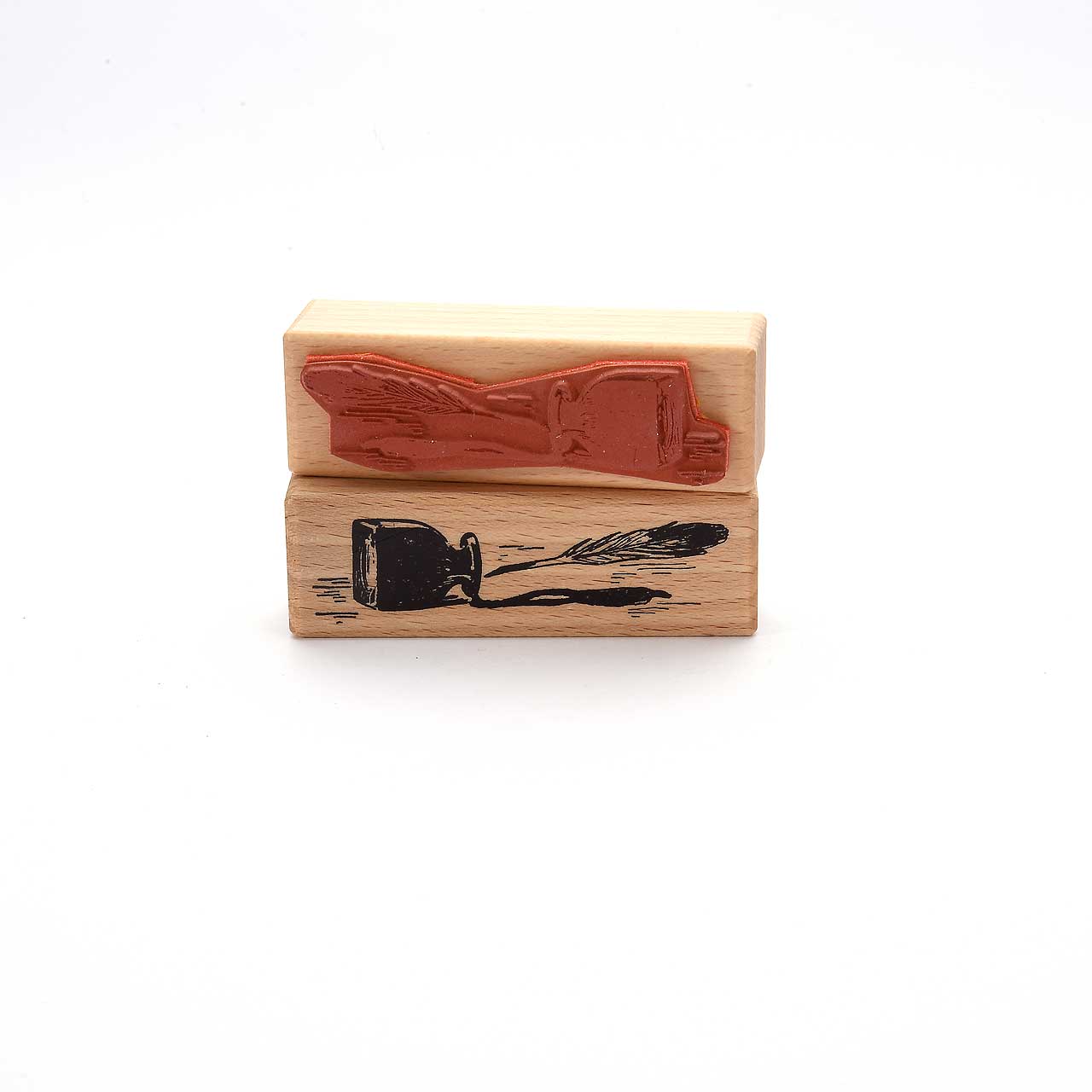 Stamp: inkwell and quill