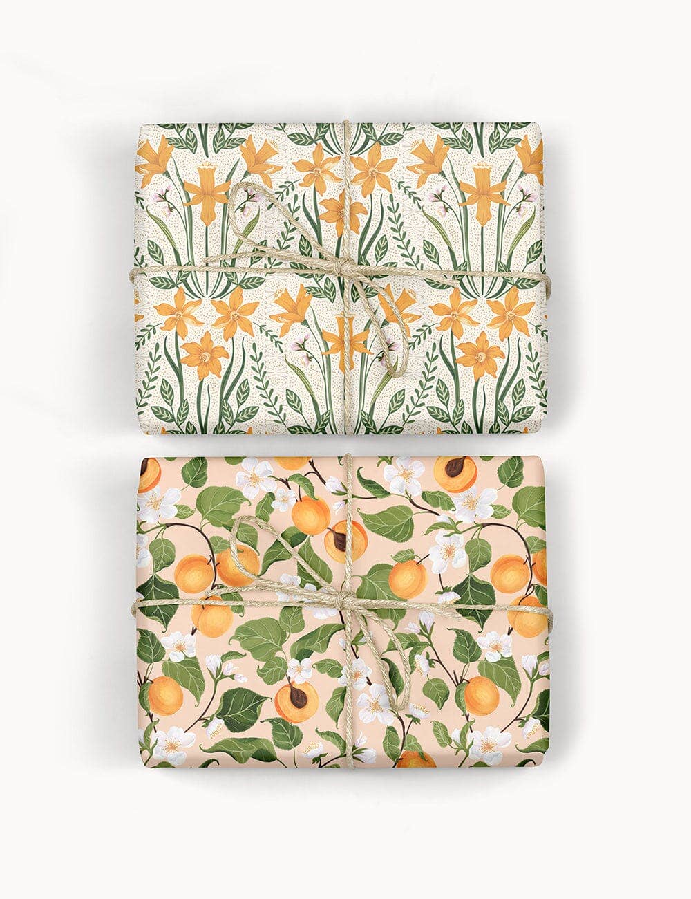 Peaches / Daffodil Double Sided Gift Wrap