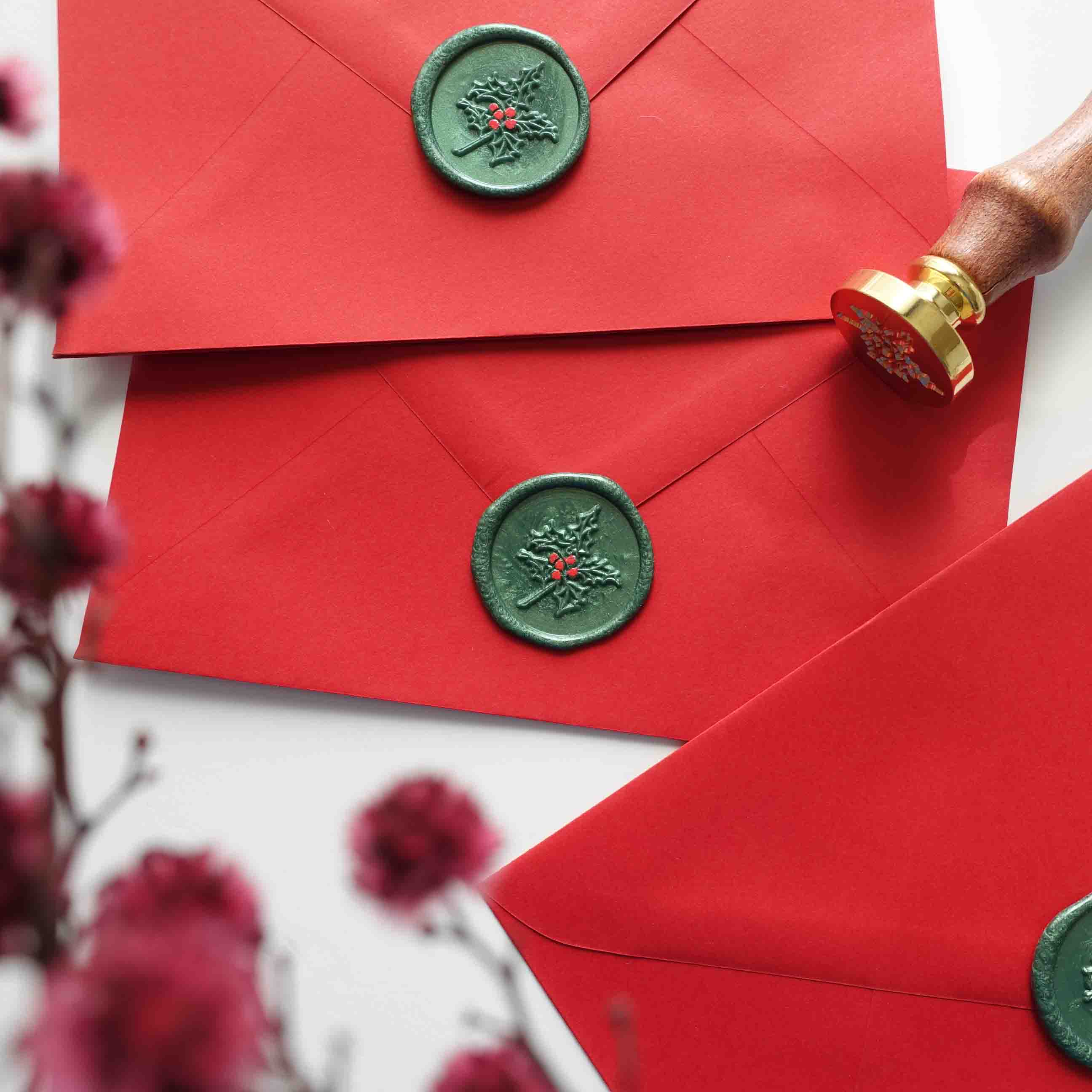 Holly wax seal stamp
