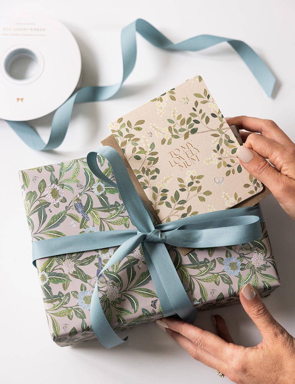 Camellia Tree / Summer Garden Double Sided Gift Wrap
