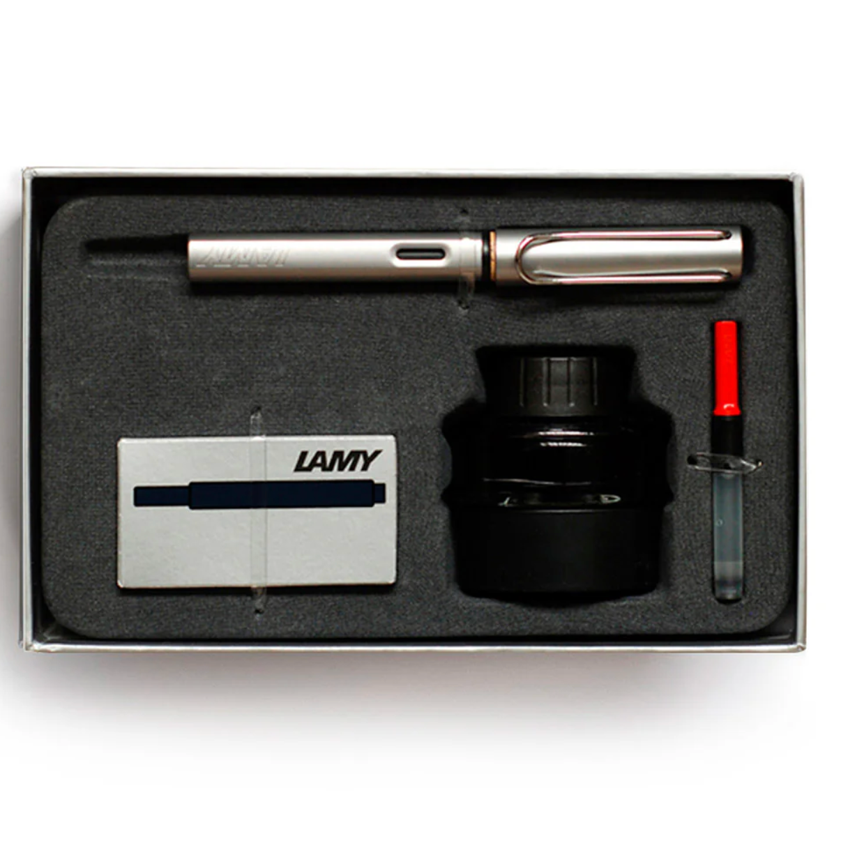 AL-Star Fountain Pen Gift Set - White Silver