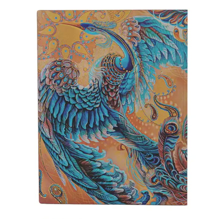 Back view planner with a bird design on a white background