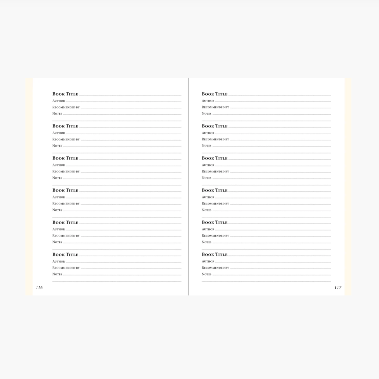 Book Record Page