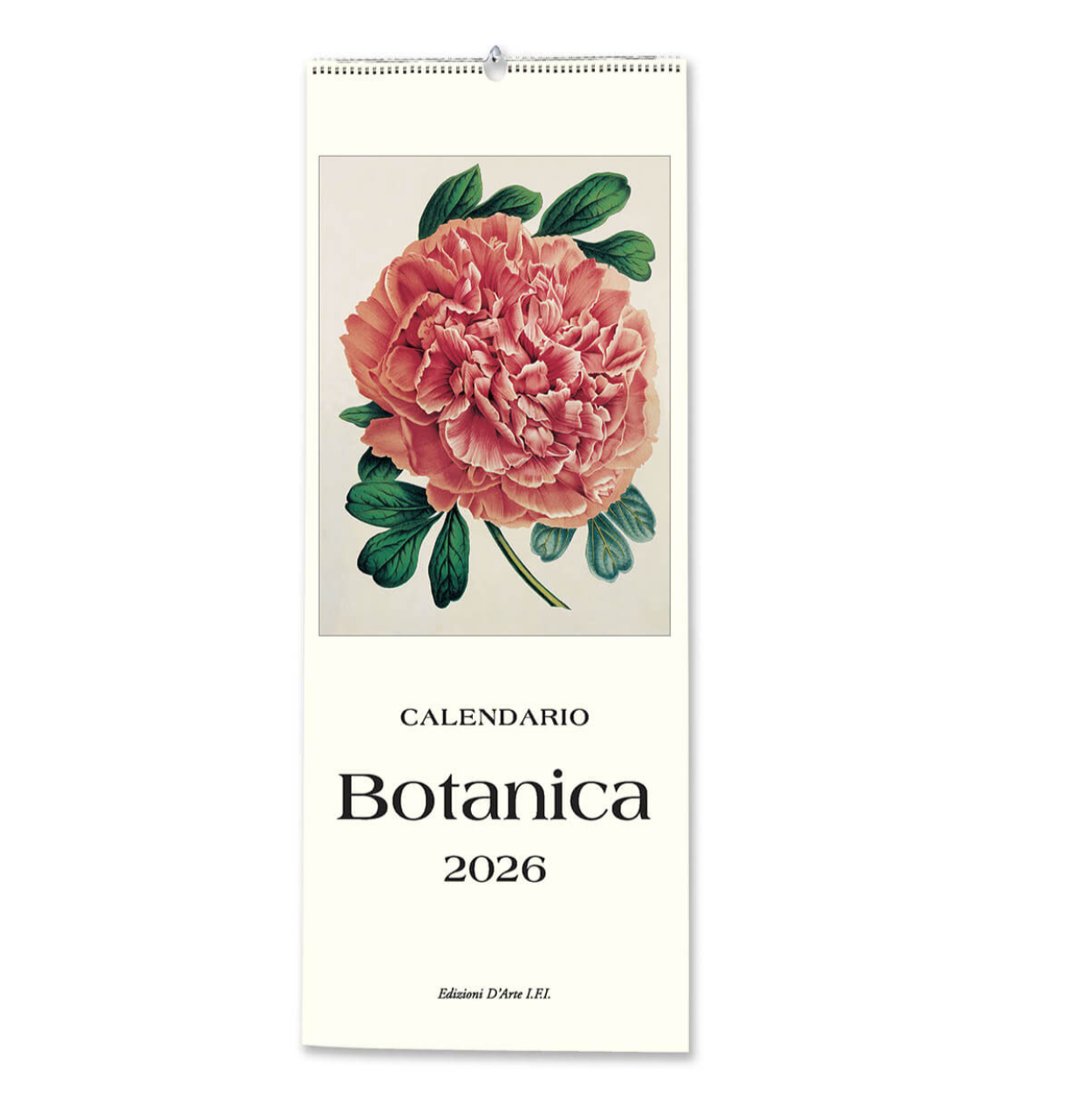 Floral calendar titled 'Botanica' for 2026 on a white background