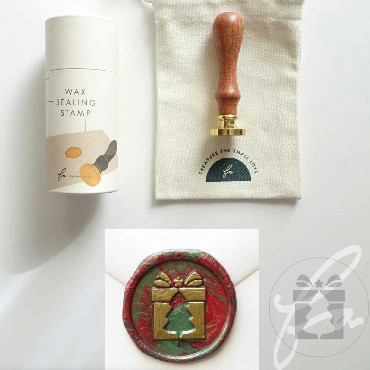 Christmas Tree Gift Seal Stamp