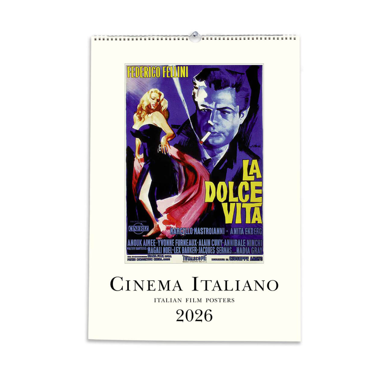 2026 Large Art Calendar - Italian Fashion