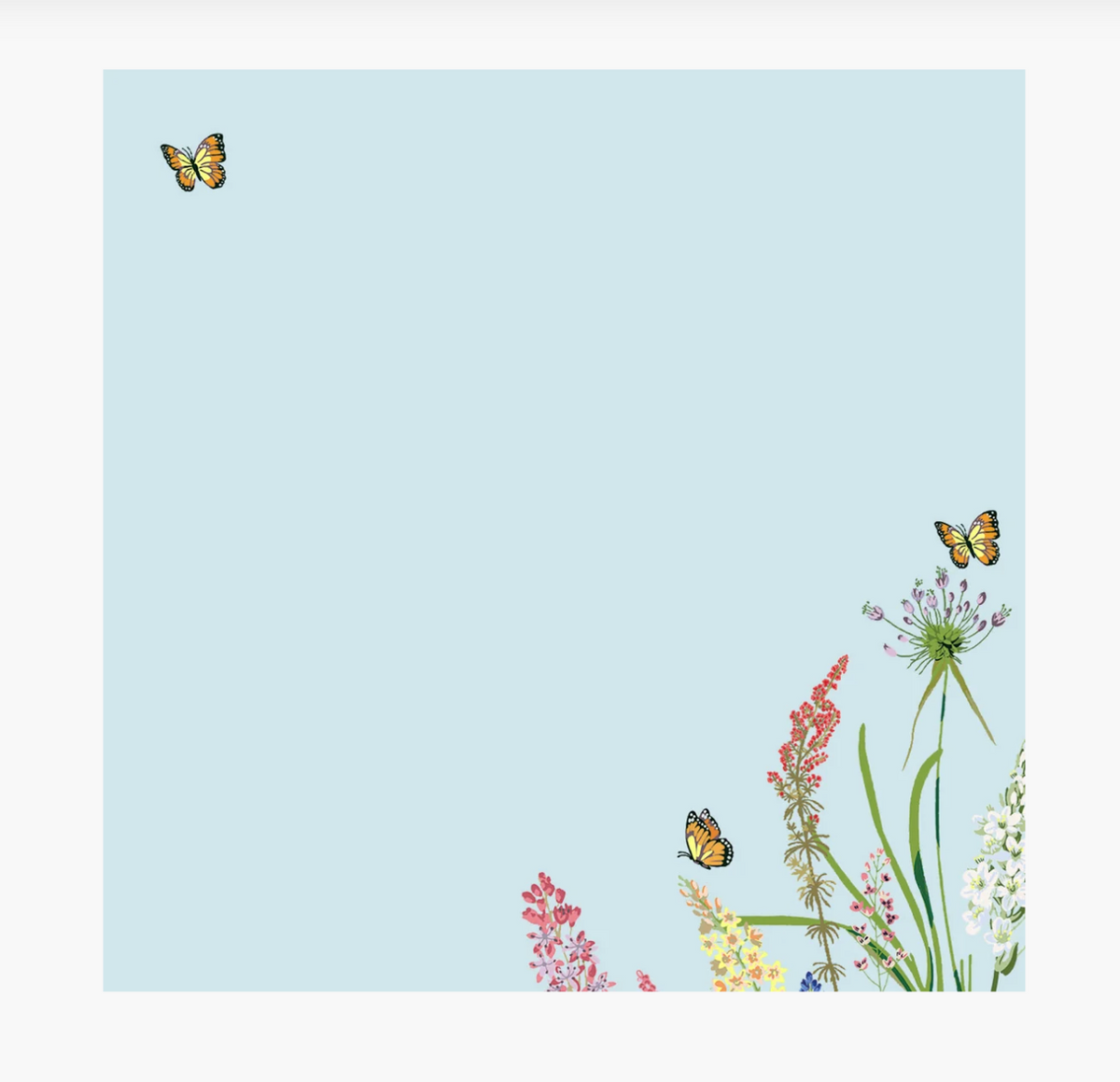 Designer Desk Notes - Blooms & Butterflies