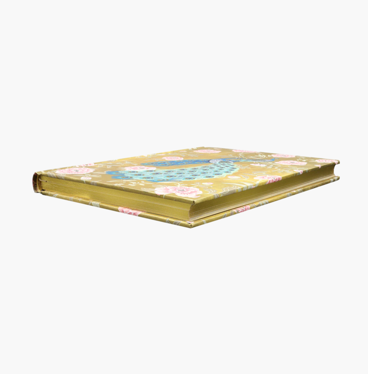 Decorative book with floral patterns on a white background