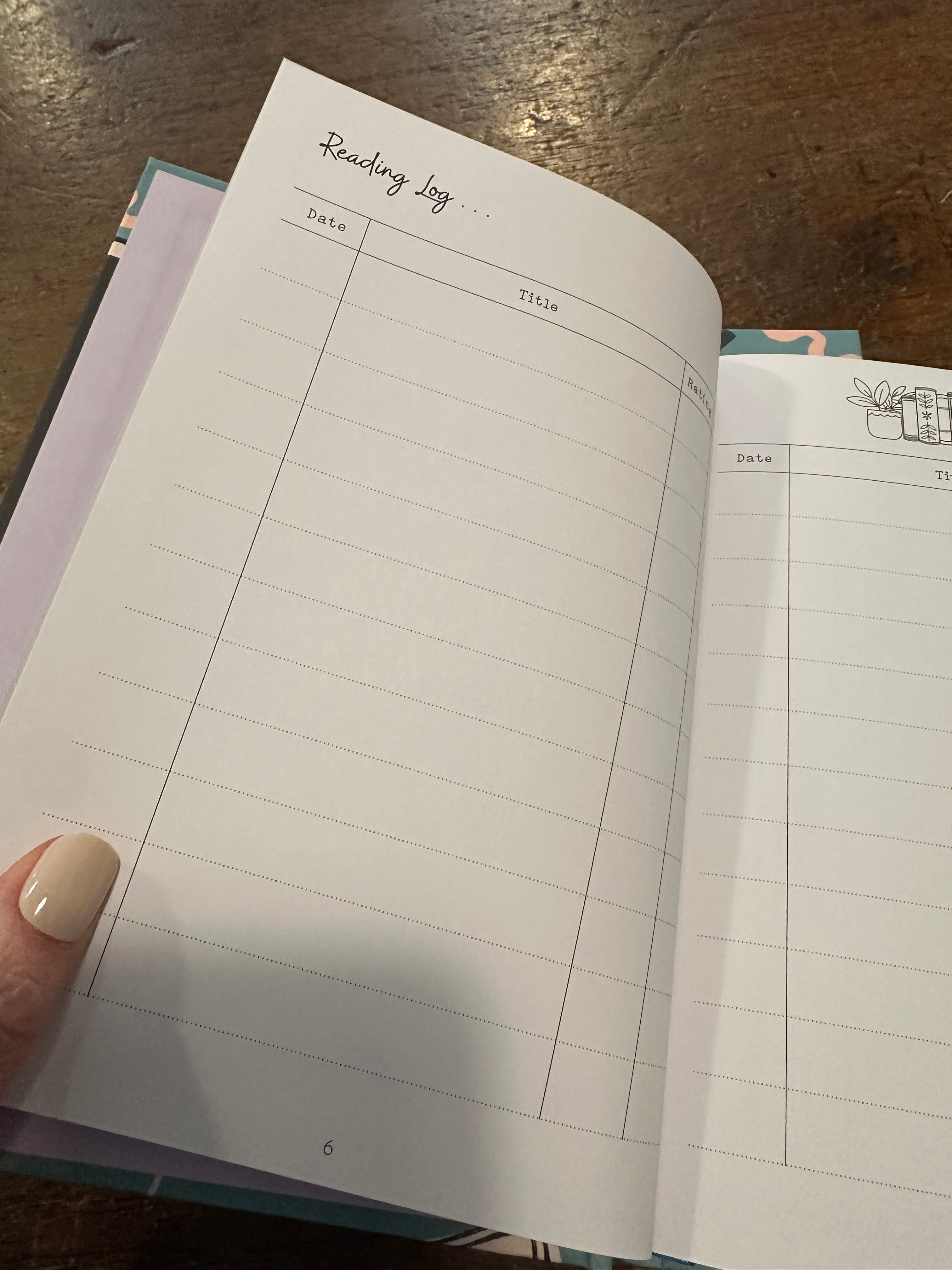 The Reading Log - A Book Lover's Journal