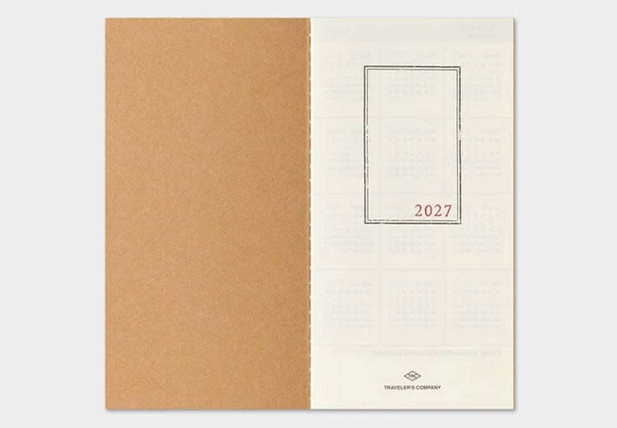 2027 Monthly Diary Insert