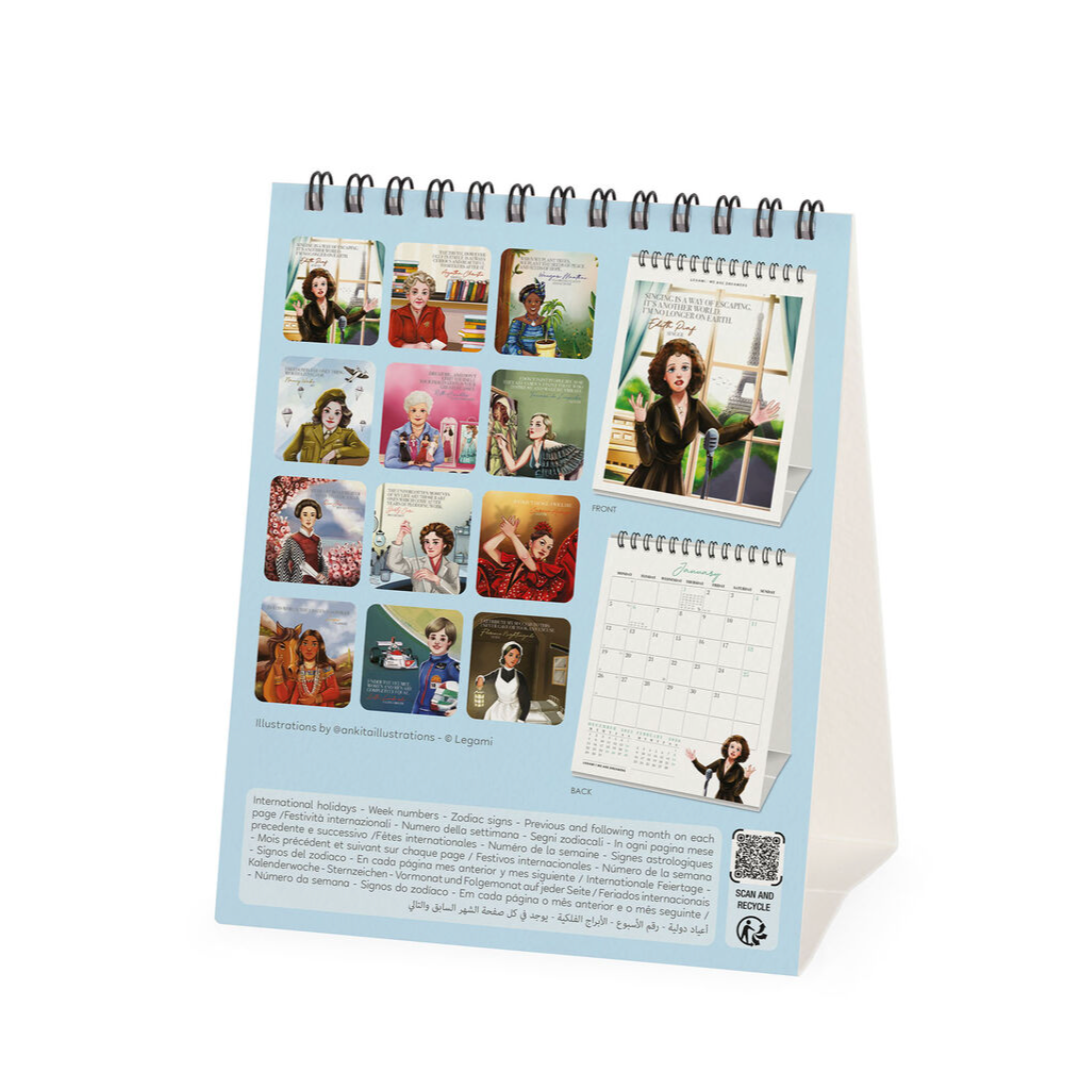2026 Legami Desk Calendar - Inspiring Women