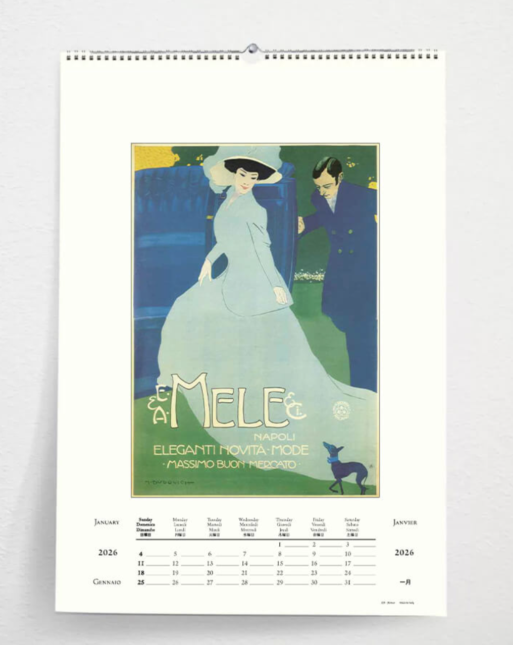 2026 Large Art Calendar - Italia