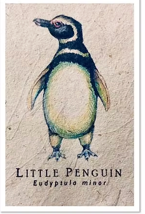 Mini Handmade Gift Card - Little Penguin