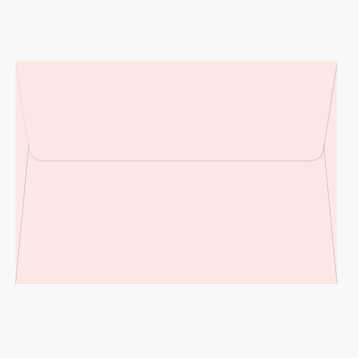 Light pink envelope on a white background