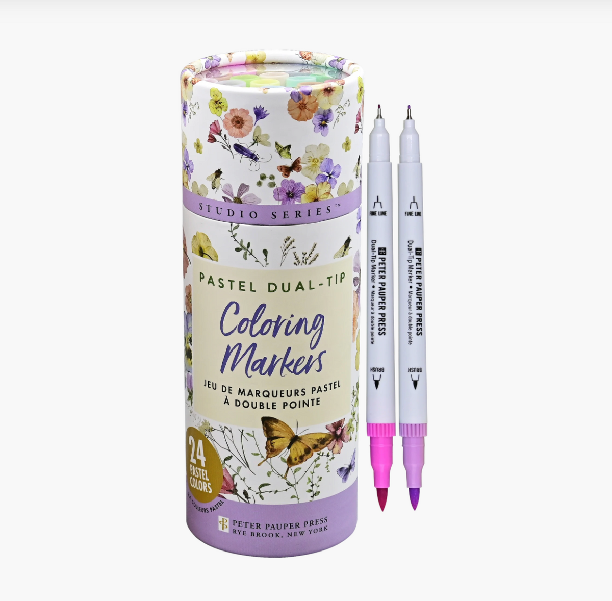 Studio Series Dual-Tip Pastel Markers (Set of 24)