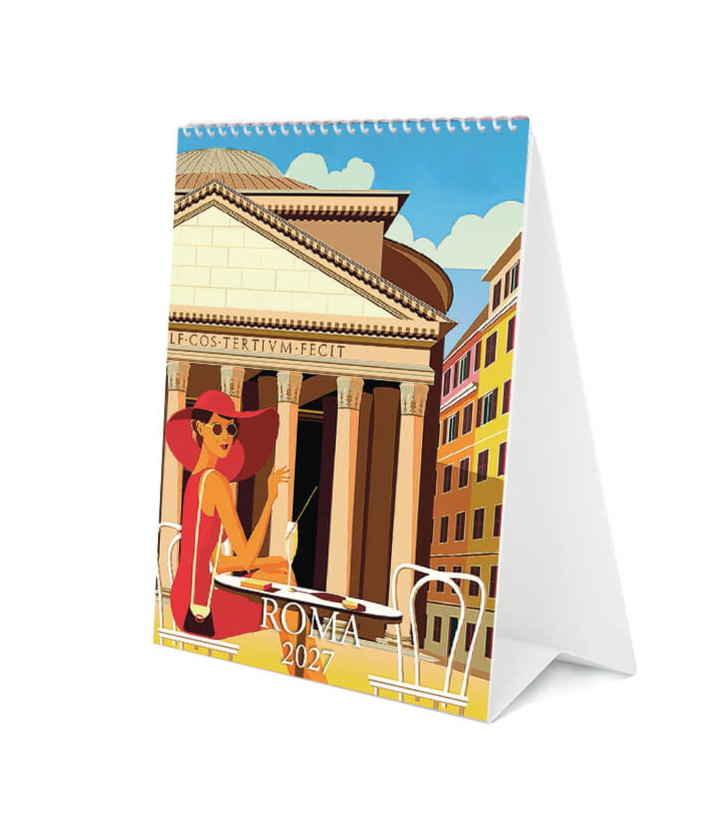Roma 2027 Desk Calendar