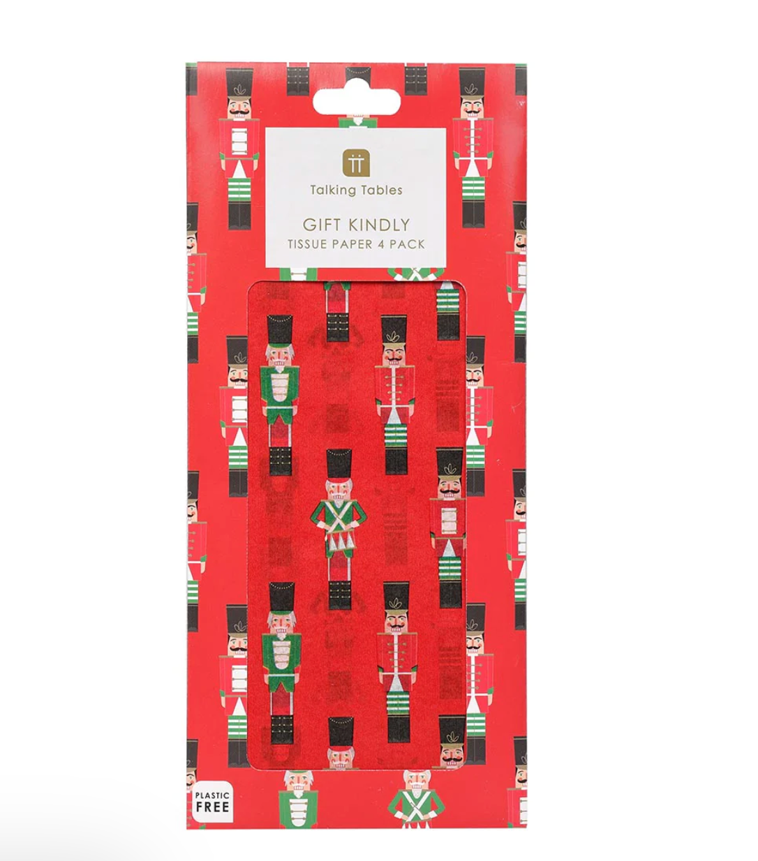 Nutcracker Red Christmas Tissue Paper - 4 Sheets