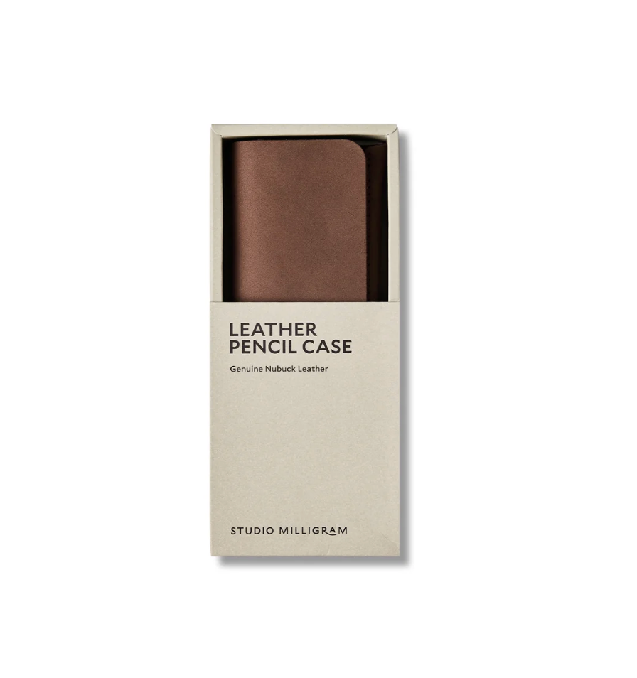 Nubuck Leather Pencil Case