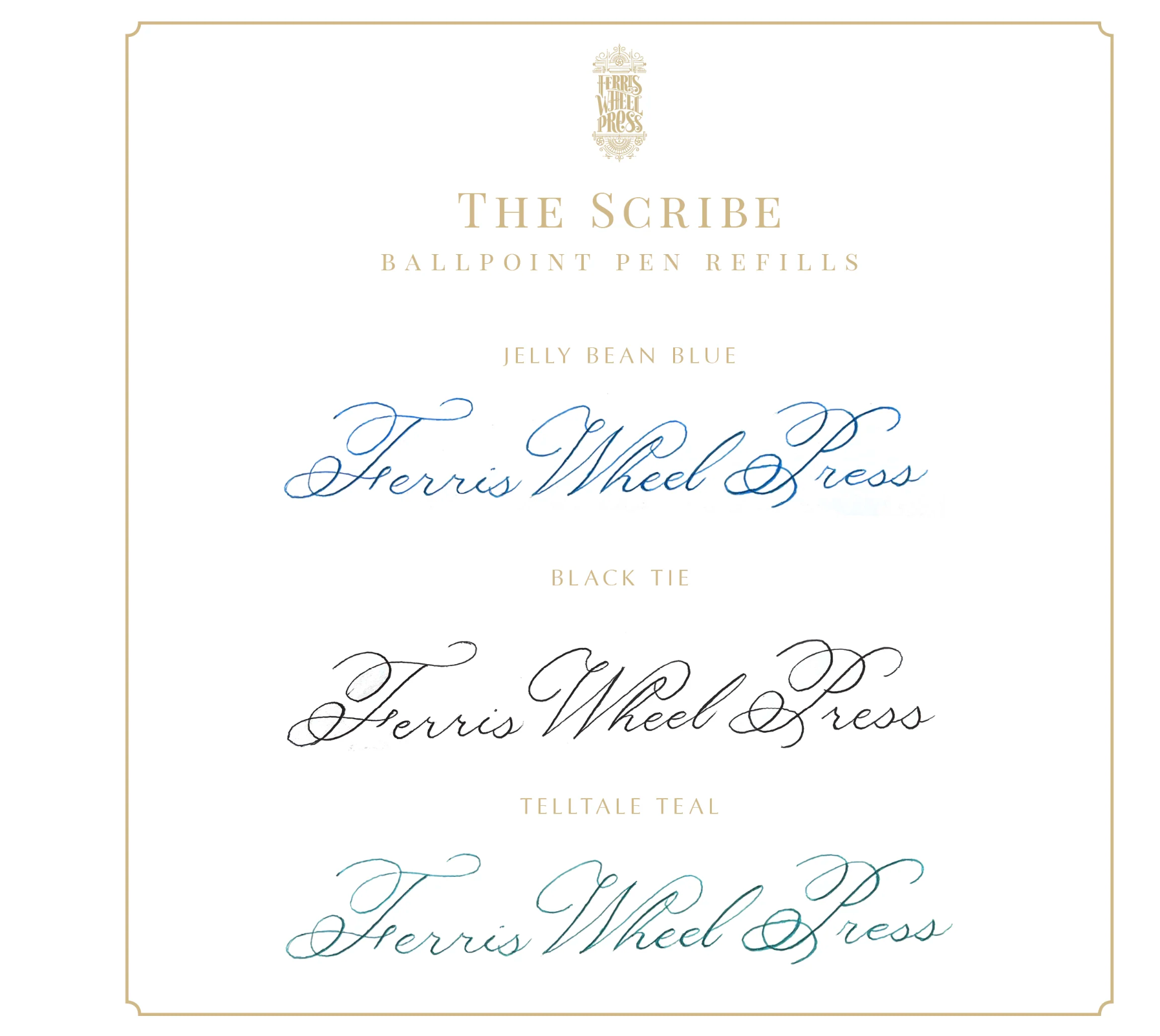Scribe Ballpoint Refill Colour Swatch