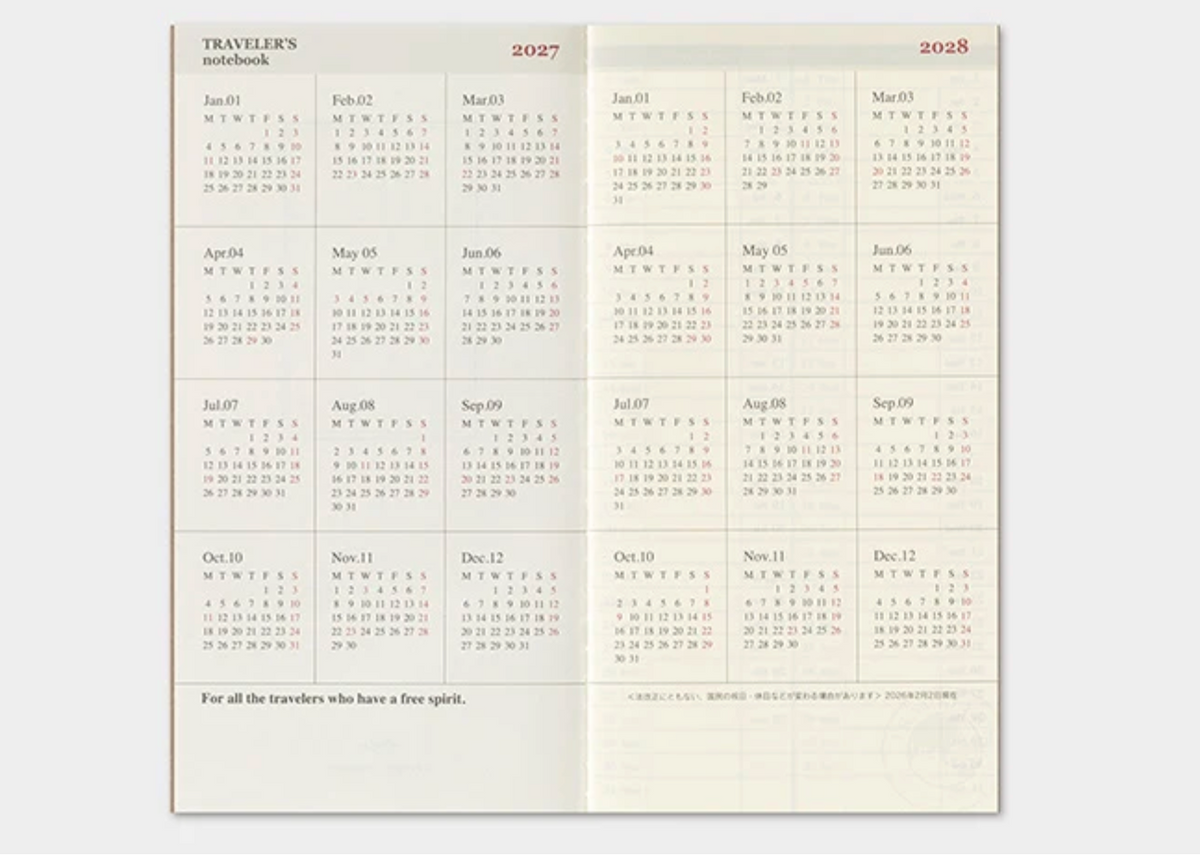 2027 Weekly & Memo Insert