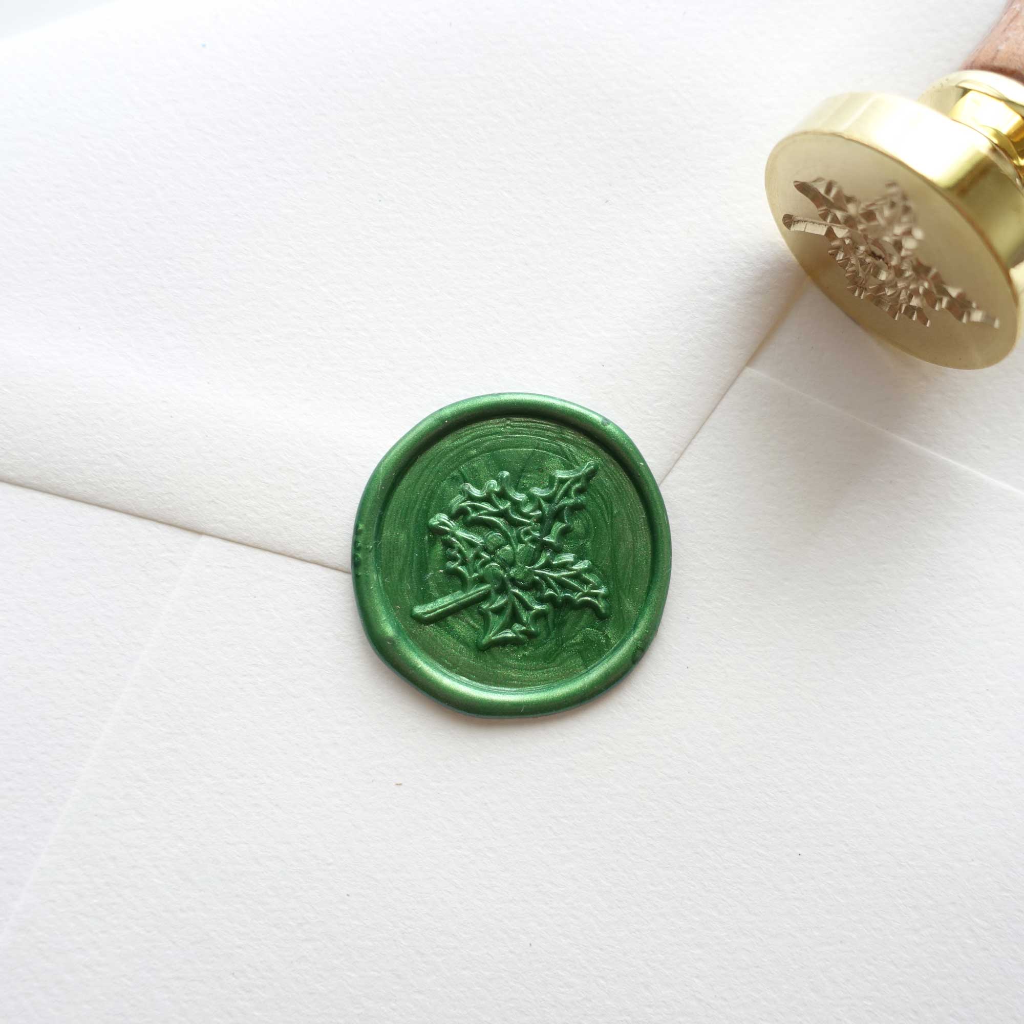 Holly wax seal stamp